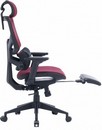 Кресло Cactus CS-CHR-MC01-RD красный сет./эко.кожа с подголов. крестов. пластик подст.для ног 1915273