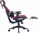 Кресло Cactus CS-CHR-MC01-RD красный сет./эко.кожа с подголов. крестов. пластик подст.для ног 1915273