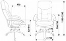 Кресло руководителя Бюрократ T-9908AXSN-AB черный кожа крестов. металл хром 664176