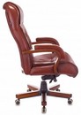 Кресло руководителя Бюрократ T-9926WALNUT светло-коричневый Leather Eichel кожа крестов. металл/дерево 1545727