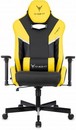 Кресло игровое Knight Thunder 5X черный/желтый эко.кожа крестов. металл 1941740