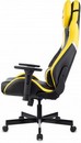 Кресло игровое Knight Thunder 5X черный/желтый эко.кожа крестов. металл 1941740