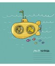 Тетрадь 12л. лин., обл. мелов., "Трое в лодке, не считая жирафа" УФ выб.(Брайль),  ПЗБФ (20/120) 015878