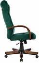 Кресло руководителя Бюрократ T-9928WALNUT Fabric зеленый Italia Green крестов. металл/дерево 1932029