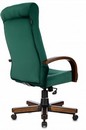 Кресло руководителя Бюрократ T-9928WALNUT Fabric зеленый Italia Green крестов. металл/дерево 1932029