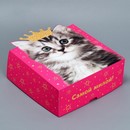 Коробка складная «Котик», 25 х 25 х 10 см 9238368 9238368    