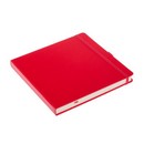 Блокнот для зарисовок Sketchmarker 140г/кв.м 20*20cм 80л твердая обложка, красная 2314206SM