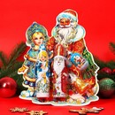 Новогодний набор в блистере "Дед Мороз, Снегурочка, Колокольчик", 110 г  10000143 10000143   