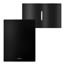 Папка на 2 кольцах пластиковая ErichKrause Diamond Total Black, 24мм, A4, черный (в пакете по 4 шт.) 55146