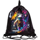 Сумка для сменной обуви deVENTE. Cosmic 40x47 см, водоотталкивающая ткань, на веревочной завязке, с вставкой из пластиковой сетки для вентиляции, с петлей для повеса и переноски 7040453