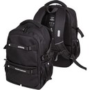 Рюкзак "deVENTE. Moving Forward. Black" подростковый 44x30x20 см (19 л) 700 г, текстильный, 2 отделения на молнии, одно с уплотненным отделением для ноутбука до 15 дюймов и книг и карманом для учебников, второе с органайзером и карабином для ключей, боковая утяжка, передний карман на молнии 7032412