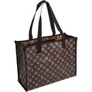 Сумка-шоппер deVENTE. Monogram 35x27x14 см, искусственная кожа до -40C с антивандальной фактурой, подклад, 1 отделение, 1 внутренний карман на молнии, коричневая 7046474