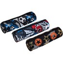Пенал Attomex. Football 20x6x6 см, круглый для 55 предметов, на молнии, текстильный с рисунком, ассорти 3 дизайна 7025403