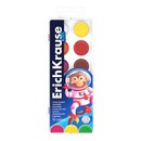 Краски акв. 12цв., ErichKrause Kids Space Animals медовые с УФ защитой яркости, в пластиковой коробке с европодвесом 61360