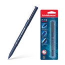 Ручка капил. ErichKrause® F-15 Stick Classic, цвет чернил синий (в блистере по 1 шт.) 37102