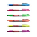 Набор из 6 текстмаркеров ErichKrause Visioline V-15 Neon, цвет чернил: желтый, зеленый, розовый, оранжевый, голубой, фиолетовый (в пвх-волле 30971