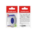 Ластик с пластиковым держателем (с центровкой) ErichKrause SmartWay® Oval (в пакете с европодвесом) (в коробке по 24 шт.) 45532