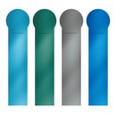 Набор из 4 закладок пластиковых ErichKrause Matt Ice Metallic, ассорти (12 наборов в пакете) 52813