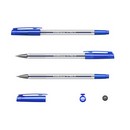 Ручка шар. ErichKrause Ultra-10 синяя, прозрачный корпус, с рельефной поверхностью для пальцев, 0.6мм (12/144/1728) 13873
