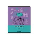 Тетрадь общая ученическая с пластиковой обложкой на скобе ErichKrause Котоформулы, БИОЛОГИЯ, 48 листов, клетка 048055254-59510