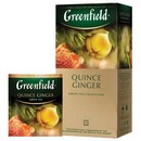 Чай GREENFIELD "Quince Ginger" зеленый с японской айвой и имбирем, 25 пакетиков в конвертах по 2 г, 1388-10 621971