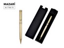 Ручка шариковая с поворотным механизмом EFFU GB, СИНЯЯ, пулевидный пиш.узел 0,7 мм, корпус металлический, сменный стержень 99 мм типа Parker,  подарочная упаковка M-7798-70