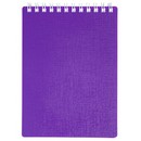 Блокнот на гребне фА6 80л. кл., "CANVAS"  фиолетовый, пластиковая обложка, Хатбер 80Б6В1гр_05320