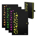 Папка-картотека на кнопке пластиковая ErichKrause Matt Accent, с 4 отделениями, с перфорацией, A4, ассорти (в пакете по 4 шт.) 61210