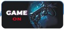 Пенал - косметичка, двухсторонняя печать, ткань с ручкой 200*90*40 "GAME ON", Пчелка К-10 ручка