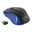 Мышь компьютерная Oklick 485MW черный/синий опт (1200dpi) беспр USB (2but) 1450189