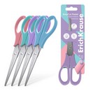Ножницы ErichKrause EasyCut Pastel, 17 см, ассорти  (в блистере по 1 шт) 60875