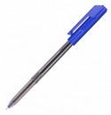 Ручка шариковая Deli синяя, 0.7 мм, корпус прозрачный EQ01030