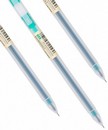 Ручка гел. Deli 0.5мм, зеленая корпус прозрачный (12/144) A119-GN