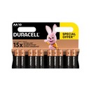 Батарейка DURACELL Basic (алкалиновые, пальчиковые, тип АА)1,5v 10 шт. LR6-10BL BASIC (10/120/18240) LR6-10BL 