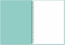Тетрадь фА4 80л. кл., на гребне с пластиковой обложкой "Pastel Collection Mint"  3406