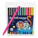 Фломастеры ErichKrause Kids Space Animals Super Tip Ultra Washable 12 цветов (в футляре с европодвесом 12 шт) 61825