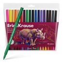 Фломастеры ErichKrause Safari Ultra Washable 18 цветов (в футляре с европодвесом 18 шт) 61837