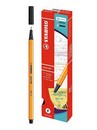 Ручка капил. Stabilo point-88 черная 0,4мм - популярная ручка для офиса (10) 88/46