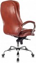 Кресло руководителя Бюрократ T-9950 светло-коричневый Leather Eichel кожа крестов. металл хром 