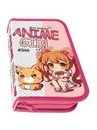 Пенал одностворчатый большой 190/115 "ANIME GIRL", Пчелка ПО-02