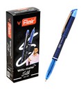 Ручка шариковая Writo-Meter Silk синяя, тонированный корпус с эффектом карбона, длина линии 3 км., FLAIR F-743 Silk/син.