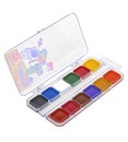 Краски акв. 12цв., FORUM OFFICE Collection Kids  "КОСМО" медовые без кисточки, в пластиковой полностью прозрачной коробке с европодвесом FA-EV-1012-Aln