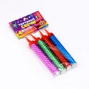 Свечи фонтаны для торта "Радужные искры" 10 см, 30 секунд, цветное пламя, 4 шт 3505786 