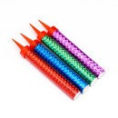 Свечи фонтаны для торта "Радужные искры" 10 см, 30 секунд, цветное пламя, 4 шт 3505786 