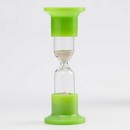 Песочные часы настольные на 3 минуты, h-12 см, d - 4.4 см, упаковка пакет, микс  1546053 