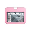 Бейдж горизонтальный в комплекте с силиконовой лентой ErichKrause силиконовый, размер вставки 85х54 мм, ассорти, в пакете 62098