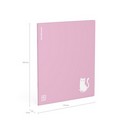 Тетрадь общая ученическая с пластиковой обложкой на скобе ErichKrause CoverProBook Brave cats, фиолетовый, А5+, 48 листов, клетка_MIX-PACK 048055254-61955