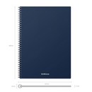 Тетрадь общая с пластиковой обложкой на спирали ErichKrause Classic, ассорти, А4, 60 листов, клетка 060245254-49672