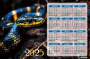 Календарь настенный листовой 2025 г. фА3 435X290мм Год Змеи картон мелованный, Хатбер Кл3_32233