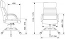 Кресло руководителя Бюрократ T-8010SL черный эко.кожа крестов. металл хром 